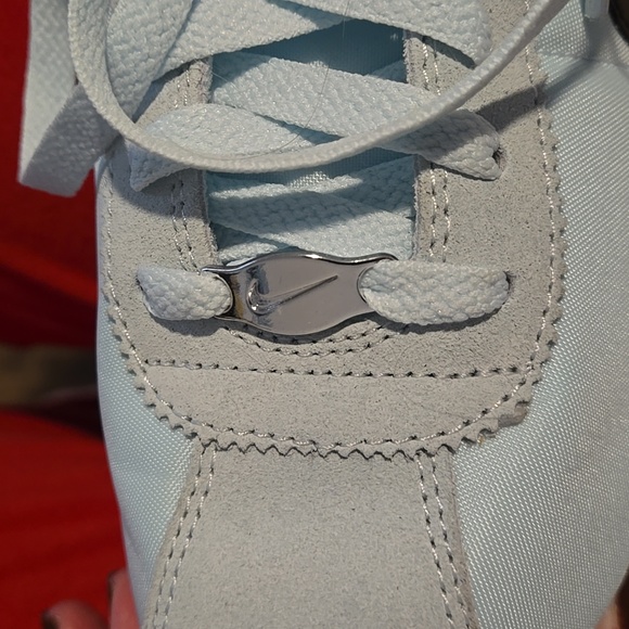 💙Womens NIKE Cortez Light Blue & Black Sneakers Size 10💙 - Picture 7 of 8